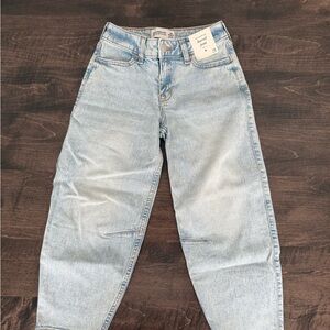 Abercrombie kids Barrel Jean High Rise